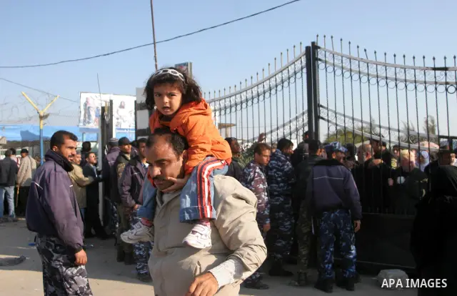 Palestinians wait to cross the Rafah border crossing from the Gaza Strip into Egypt. Citing security threats, Israel allows the Rafah crossing, Gaza's only gateway to the outside world, to operate only sporadically, lead...