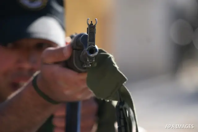 Members of the Palestinian Presidential Guard take part in a military training in the West Bank city of Ramallah.
