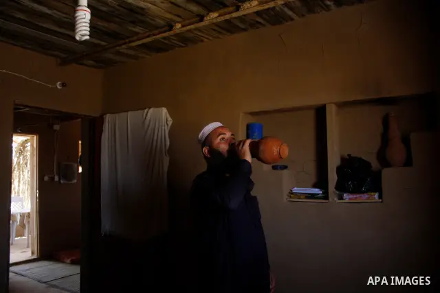 Palestinians build a house with clay, after their home was destroyed in Israel's last military operation in Gaza, in the Rafah refugee camp, southern Gaza Strip. Many parts of the Hamas-run Gaza Strip are still in ruins...