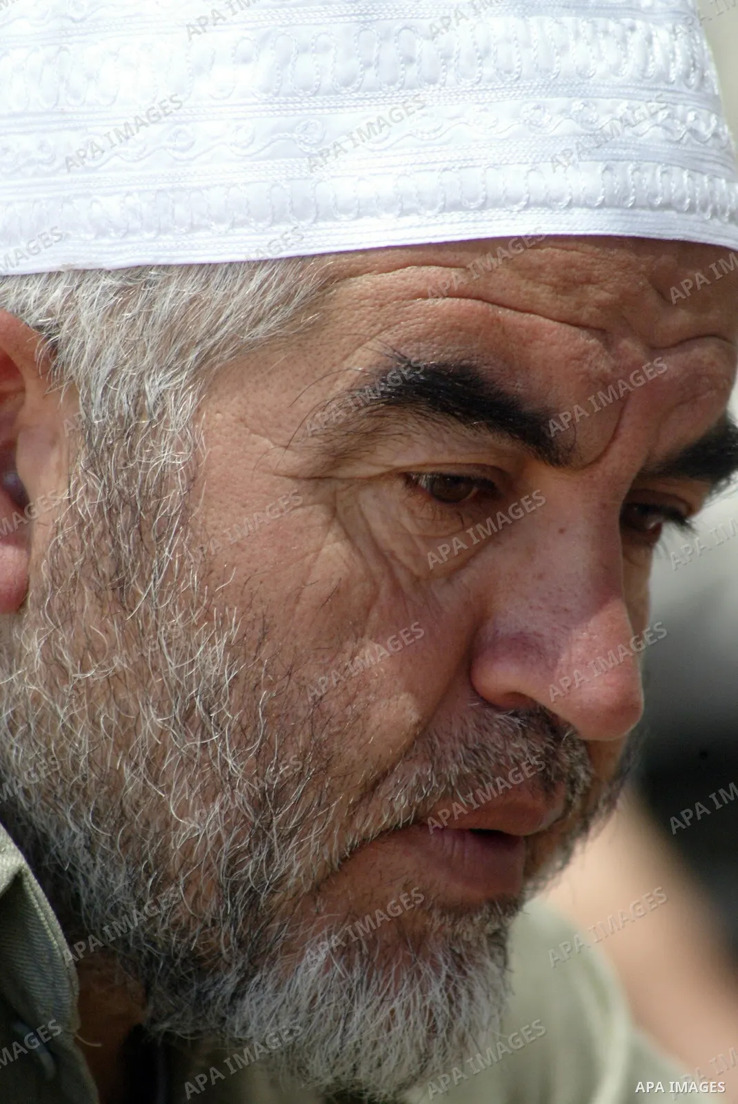 Sheikh Raed Salah, head of the Arab-Israeli Islamic Movement, speaks during Friday prayers on June 19, 2009, at a newly-erected protest tent in the Israeli-annexed east Jerusalem neighborhood of Silwan, where Palestinian...