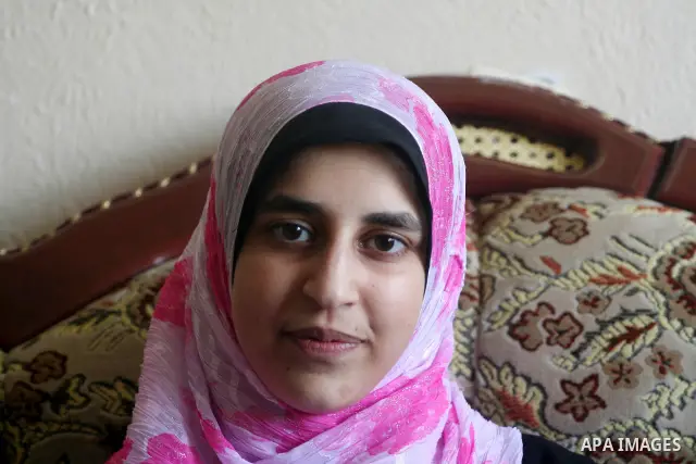 One of the first students of the general secondary certificate in Gaza City city on July 21, 2009. Photo By Mohammed Asad
