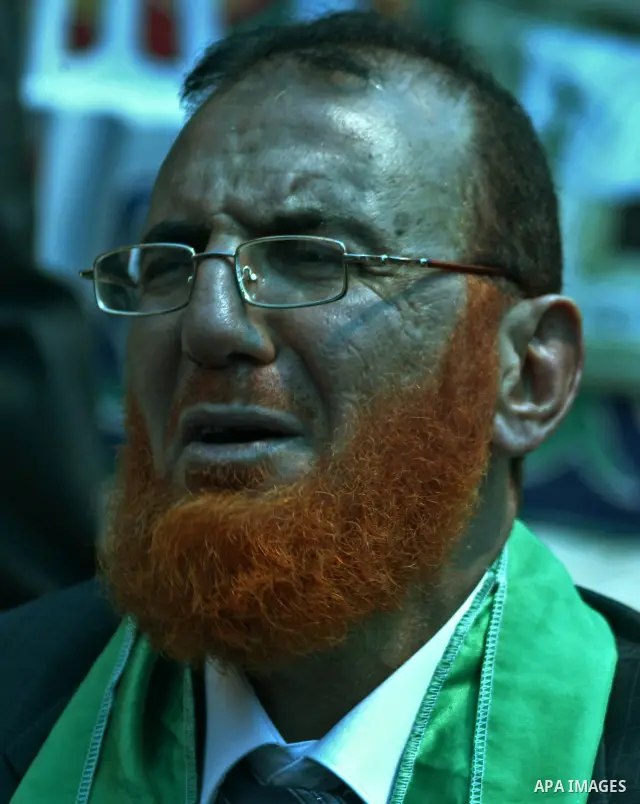 Palestinian Hamas lawmaker Mohammed Abu Tir arrives, after his release from an Israeli prison, at his house in the village of Tsur Baher, in East Jerusalem May 20, 2010. Abu Tir was arrested following abducted Israeli so...