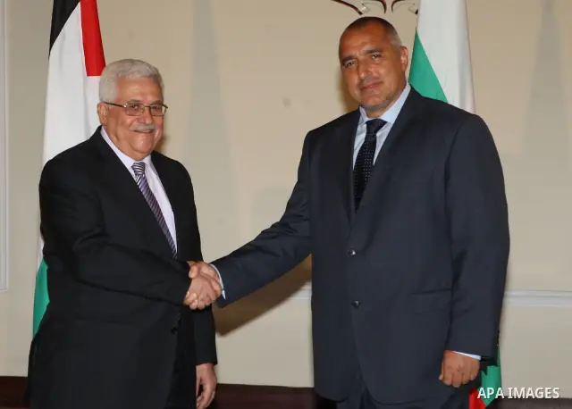 Palestinian President Mahmoud Abbas (Abu Mazen) during a meeting with the Bulgarian Prime Minister in Sofia on July 13,2010. Photo by Thaer Ganaim