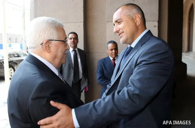 Palestinian President Mahmoud Abbas (Abu Mazen) during a meeting with the Bulgarian Prime Minister in Sofia on July 13,2010. Photo by Thaer Ganaim