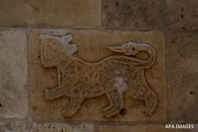 An ancient remains is seen in the ancient Basha's Palace museum in Gaza City on July 15, 2010. The Basha's Palace stands out as a building of historic value in the centre of Gaza City. The Emperor Napoleon considered it...