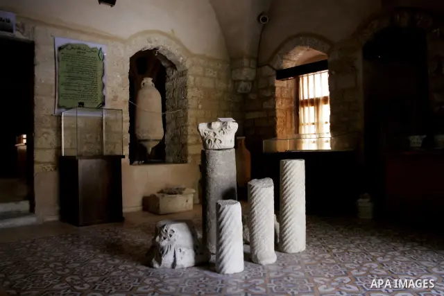 An ancient remains is seen in the ancient Basha's Palace museum in Gaza City on July 15, 2010. The Basha's Palace stands out as a building of historic value in the centre of Gaza City. The Emperor Napoleon considered it...