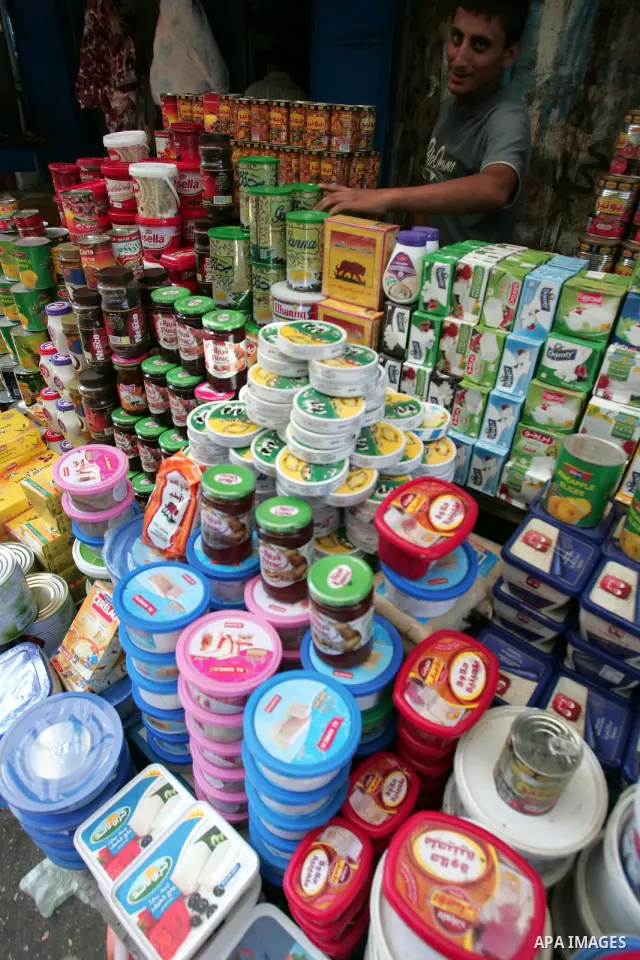 Palestinians shop at a traditional market in the first day of the holy month of Ramadan in Rafah in the southern Gaza Strip on August 11,2010. Muslims all over the world fast from dawn to dusk during the holy month of Ra...