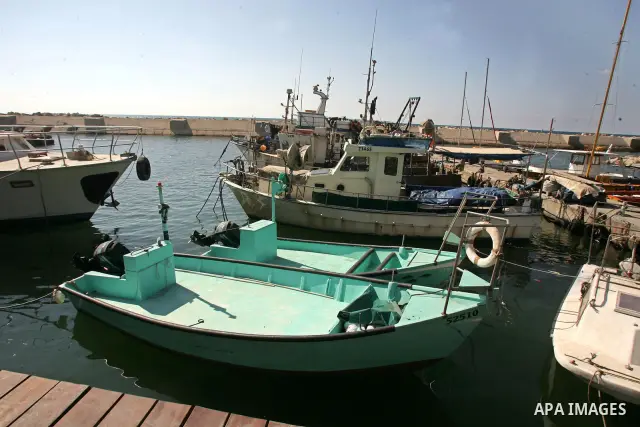 A seaport is seen in the coastal town of Jaffa, just south of Tel Aviv, on Sept. 1,2010 . Photo by Mahfouz Abu Turk