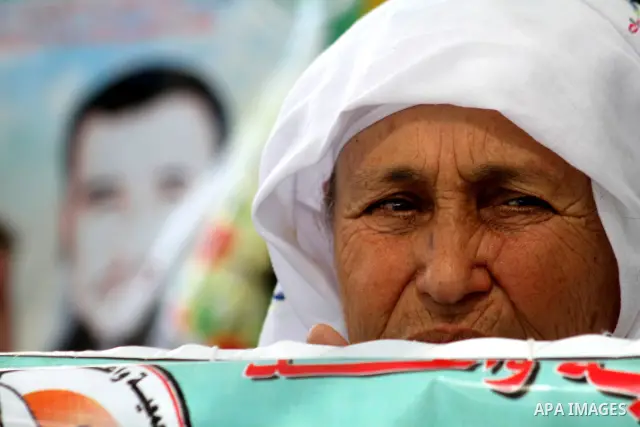 Palestinians women hold pictures of relatives held in Israeli jails during a protest against the Israeli assaults on Palestinian prisoners and to demand their release , in Gaza City on Sept. 25,2010 . Photo by Ashraf Amr...