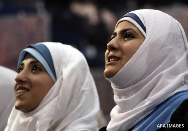 Palestinian students are seen during their graduation ceremony in the Islamic University in Gaza city on Sept. 30, 2010. Photo by Mohammed Asad