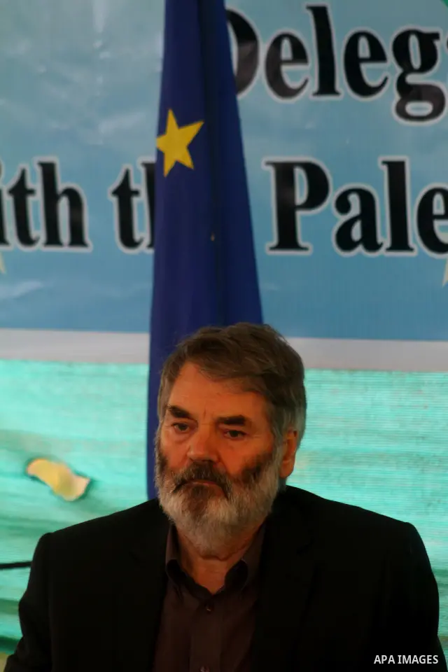 Members of the European parliament delegation during a meeting with members of the Palestinian Legislative Council in Gaza Strip , in Gaza City on Nov. 27,2010. Photo by Ashraf Amra