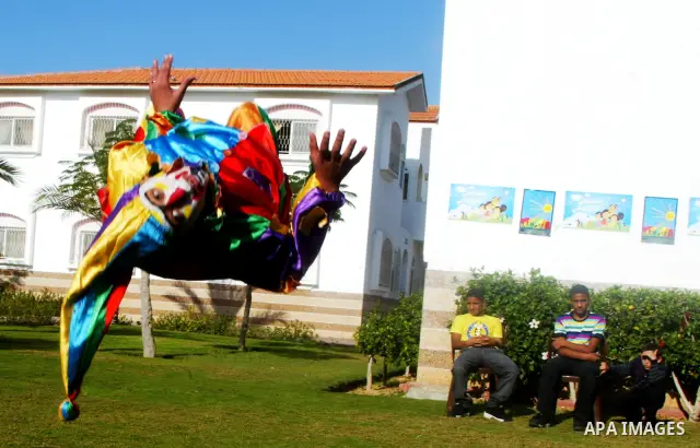 Palestinians orphans participate in a celebration to mark the International Day for Human Rights at the Swedish village SOS in the southern Gaza Strip town of Rafah on December 08, 2010. Photo by Abed Rahim Khatib