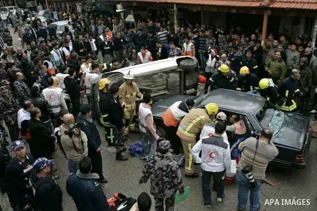 Members of Palestinian National Security Forces, Civil Defense and Red Crescent take part in a training an emergency evacuation , in the West Bank city of Qalqilya, Thursday, Jan. 6, 2011. Photo by Wagdi Eshtayah