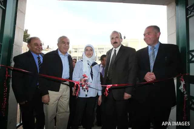 Palestinian Prime Minister, Salam Fayyad visits the West Bank city of Tulkarem on Jan. 25,2011. Photo by Mustafa Abu Dayeh