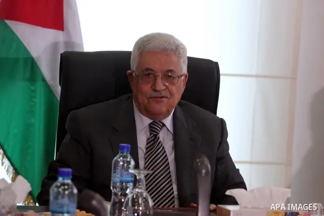 Palestinian President Mahmoud Abbas attends a Palestinian Liberation Organization (PLO) executive committee meeting in the West Bank city of Ramallah, on Jan. 26, 2011. The meeting was to discuss the leaking of documents...