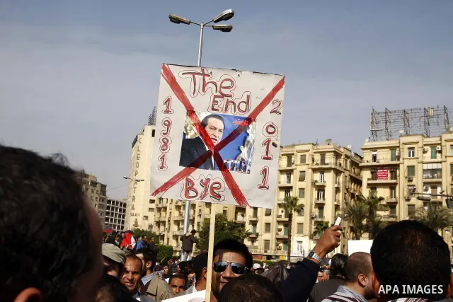 Anti-government protesters demonstrate in Tahrir, or Liberation Square in Cairo, Egypt, Tuesday, Feb. 1, 2011. More than a quarter-million people flooded into the heart of Cairo Tuesday, filling the city's main square in...