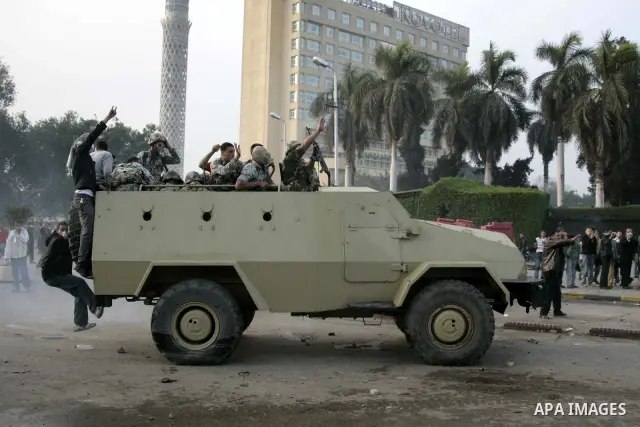 Anti-government protesters demonstrate against president Hosni Mubarak regime in Tahrir, or Liberation Square in Cairo, Egypt, Jan. 29, 2011. Photo by Karam Nasser