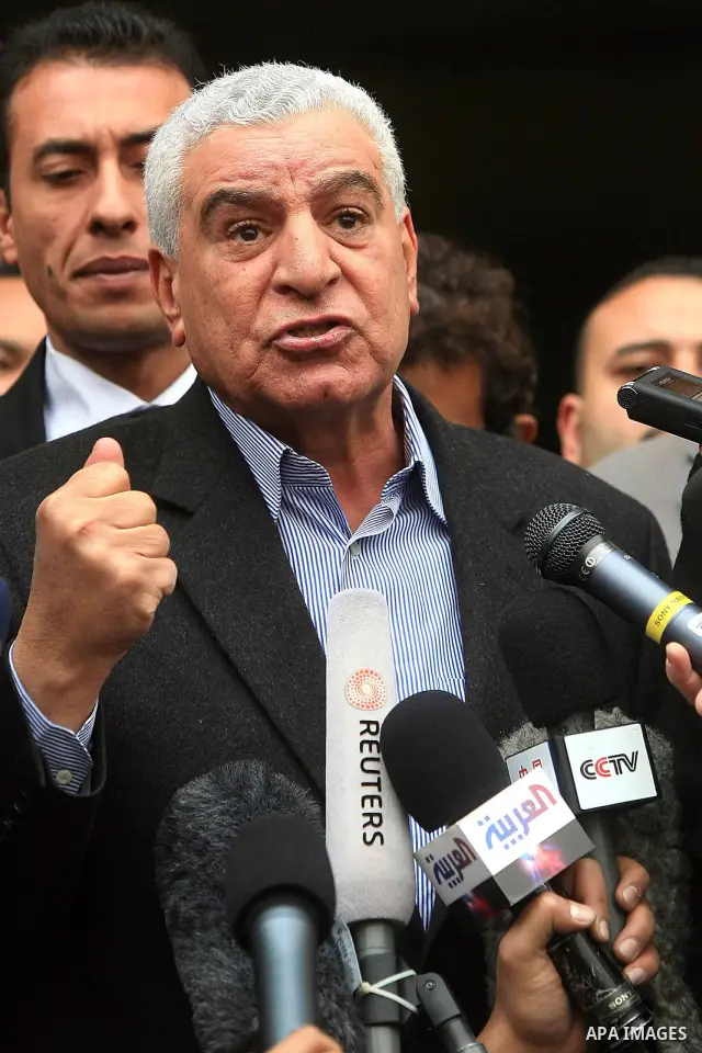 Minister of State for Antiquities Zahi Hawass speaks to media at the Egyptian Museum in Cairo, Egypt, Feb. 16, 2011. Zahi Hawass said that three of the 18 items reporting missing from Cairo's Egyptian Museum had been fou...