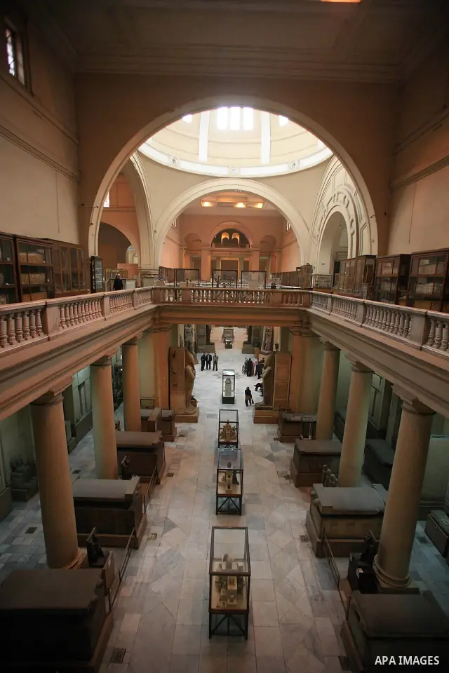 Antiquities are seen in the Egyptian Museum in Cairo, Egypt, Wednesday Feb. 16, 2011. According to Dr. Zahi Hawass, Director for the Supreme Council of Antiquities , thieves entered the museum while the mass street prote...