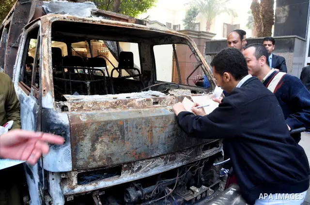 Egyptian people participate in their daily life in Cairo, Egypt on Feb. 17,2011. Mubarak's departure set off a chain reaction around the Middle East, with anti-government demonstrations reported Wednesday in Libya, Bahra...