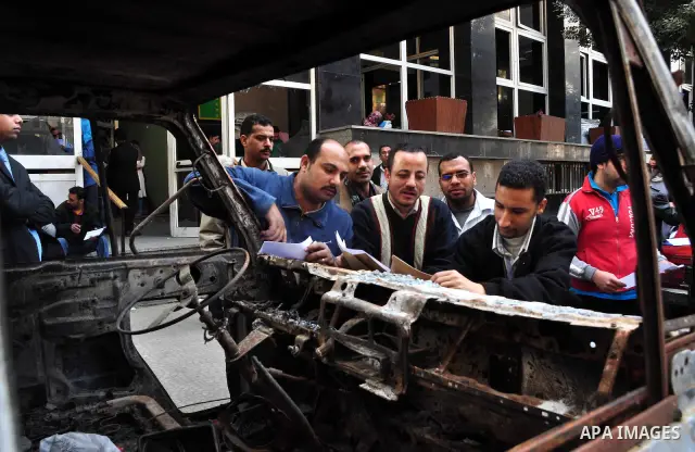 Egyptian people participate in their daily life in Cairo, Egypt on Feb. 17,2011. Mubarak's departure set off a chain reaction around the Middle East, with anti-government demonstrations reported Wednesday in Libya, Bahra...