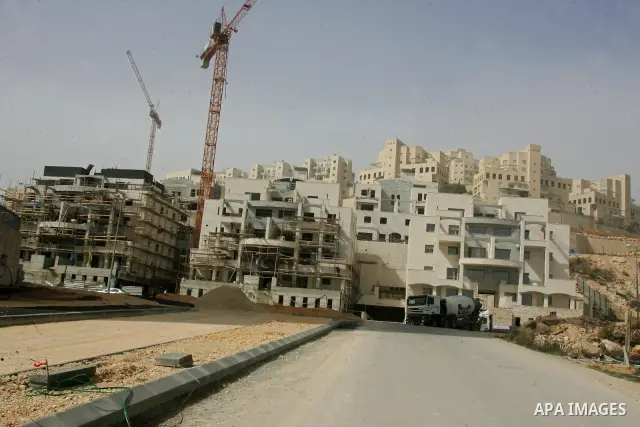 A view of a construction site at Jewish settlement in Harmoun Hanatsev in the east Jerusalem on Feb. 20,2011. The United States vetoed a resolution that received 14 votes in favour from the United Nations Security Counci...