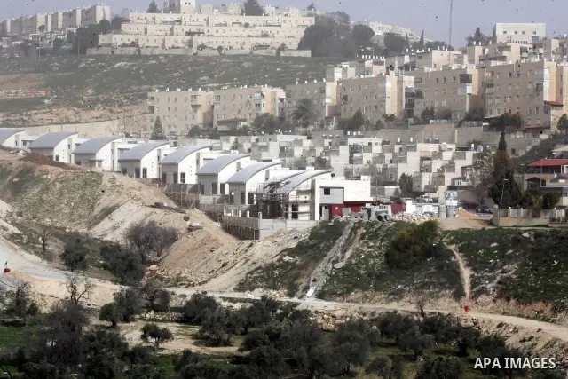 A view of a construction site at Jewish settlement in Harmoun Hanatsev in the east Jerusalem on Feb. 20,2011. The United States vetoed a resolution that received 14 votes in favour from the United Nations Security Counci...