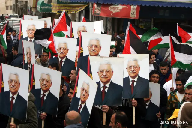 Palestinians demonstrate against the U.S. for vetoing the Arab-backed Security Council resolution against Jewish settlements, in the West Bank city of Ramallah, Sunday, Feb. 20, 2011. Palestinians with backing from much...