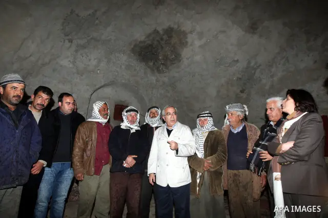 Palestinian prime minister, Salam Fayyad visit the West Bank town of Nablus on Feb 20,2011. Photo by Mustafa Abu Dayeh