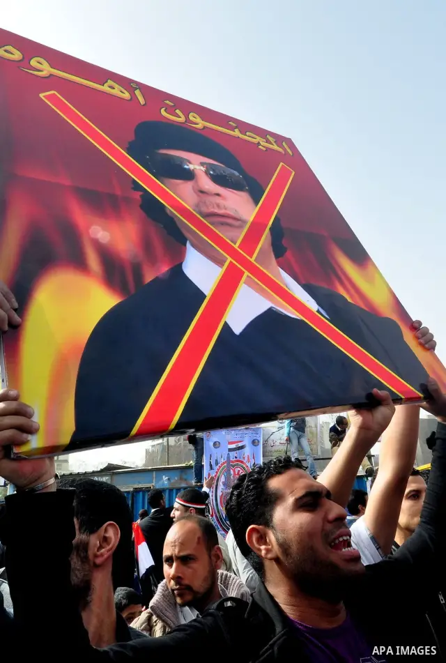 Egyptian protesters take part in a demonstration and Friday prayers in Tahrir Square, Cairo, Egypt, Friday, Feb. 25, 2011. Tens of thousands rallied in Cairo's Tahrir Square on Friday, trying to keep up pressure on Egypt...