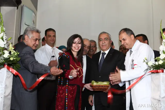 Palestinian Prime Minister Salam Fayyad, during the opening of the department of chronic non-communicable diseases at Palestine Medical Complex, in the West bank City of Ramallah on March 3, 2011. Photo by Mustafa Abu Da...