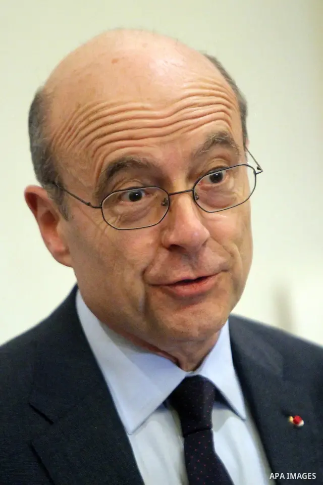 French newly appointed Foreign Minister Alain Juppe speaks during a press conference in Cairo on March 6, 2011 as part of a visit in Egypt. Europe and France cannot allow "the criminal folly" of Moamer Kadhafi in dealing...