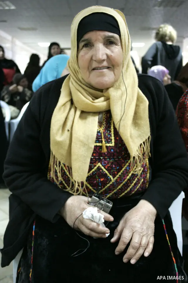 Palestinian and israeli women take part in a Palestinian_Jewish conference of the occasion of the 100th International Womens Day on March 12,2011 in Beit Omar village near the West Bank city of Hebron. Photo by Najeh Has...