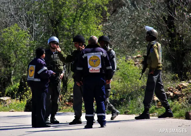 Israeli soldiers set up a temporary checkpoint during a military operation the West Bank village of Awarta, near Nablus, Monday, March 14, 2011. The U.S. Embassy said Monday it was "deeply concerned" by Israel's plans to...