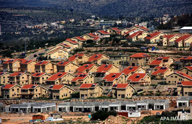 Israeli jewish settlement of Kiryat Netafim is seen near the West Bank village of Salfit, Monday, March 14, 2011. The U.S. Embassy said Monday it was "deeply concerned" by Israel's plans to build hundreds of new homes in...