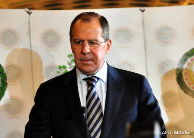 Arab League Secretary General Amr Moussa meets with Russian Foreign Minister Sergei Lavrov at the Arab League headquarters in Cairo, Egypt, 21 March 2011. Russian Foreign Minister Sergei Lavrov is on a tour of the Middle...
