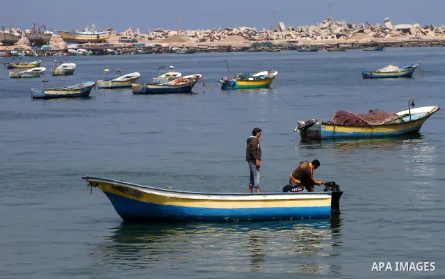 A general view of the Gaza Seaport March 30, 2011. Israel is considering building an artificial island with sea and air ports off blockaded Gaza, as a long-term solution to shipping goods into the Hamas-run Palestinian e...