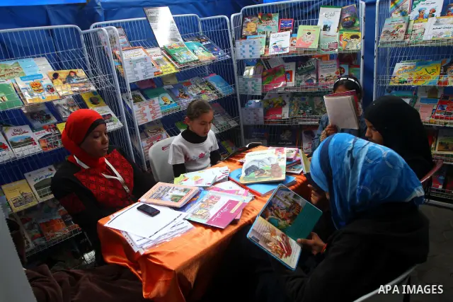 Palestinians participate in a celebration Palestine for children "suffering and hope" in Gaza city on April 4,2011.. Photo by Ashraf Amra