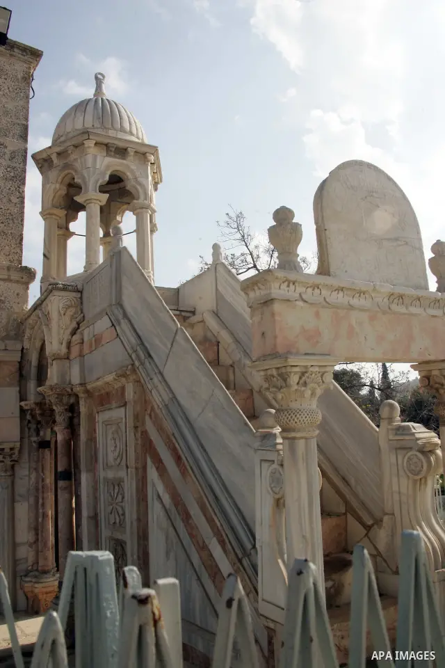 A part of Al Aqsa Mosque compound, also known to Jews as the Temple Mount, in Jerusalem's old city on April 11,2011. Photo by Mahfouz Abu Turk