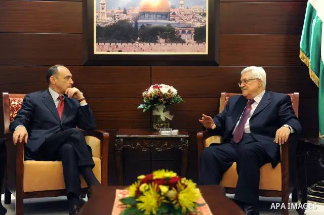 Palestinian President Mahmoud Abbas (Abu Mazen) during a meeting with the Italian consul in the West Bank city of Ramallah on April 29, 2011. Photo by Thaer Ganaim