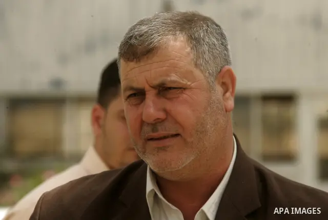 Palestinian Islamic Jihad leader, Khaleed al-Batch arrives at the Rafah border terminal in the southern Gaza Strip on May 02, 2011 before crossing to Egypt, as Palestinian factions will ink a reconciliation deal in Cairo...