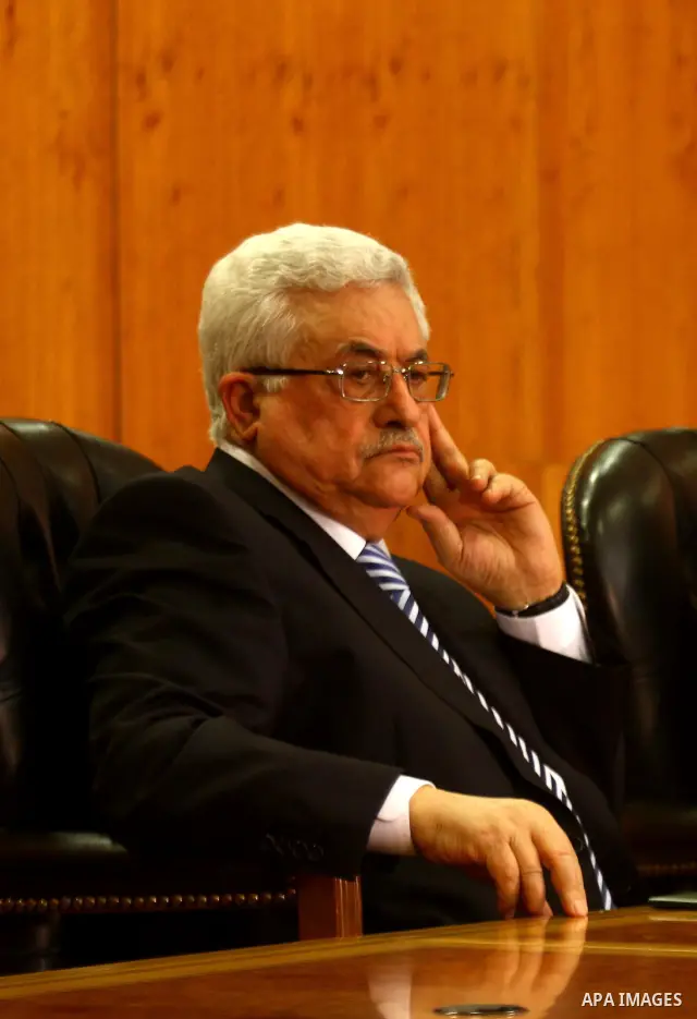 Palestinian president Mahmud Abbas attends a reconciliation ceremony between the Fatah party and the Hamas movement in the Egyptian capital Cairo on May 4, 2011. Fatah and Hamas officials lead a ceremony celebrating the...