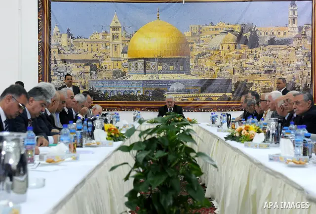 Palestinian President Mahmoud Abbas (Abu Mazen) during a meeting with the Palestinian leadership in the west Bank city of Ramallah on May 25, 2011. photo by Thaer Ganaim