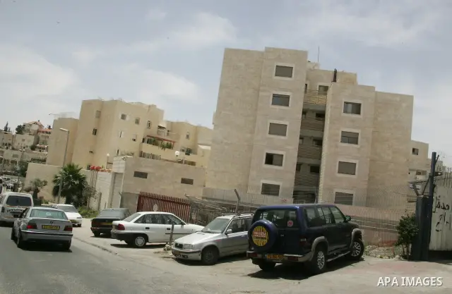 The east Jerusalem neighbourhood of Ras al-Amud on May 26, 2011, after the protest yesterday by Palestinian, Israeli and foreign activists against a ceremony inaugurating a new Jewish settlement in the area. Photo by Mah...