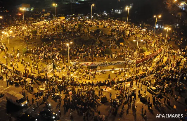 Egyptians protest in Cairo's landmark Tahrir Square on May 27, 2011 against the ruling military council's handling of the post-revolt phase. Photo by Ahmed Asad