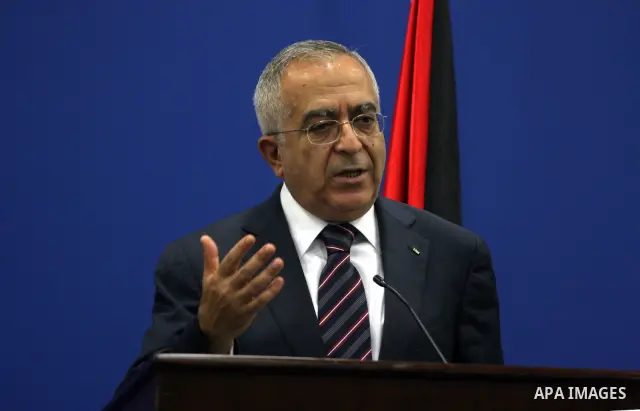 Palestinian Prime Minister, Salam Fayyad during a press conference in the West Bank city of Ramallah on June 2, 2011. as France's Foreign Minister, Alain Juppe announce France is ready to host a Middle East peace confere...