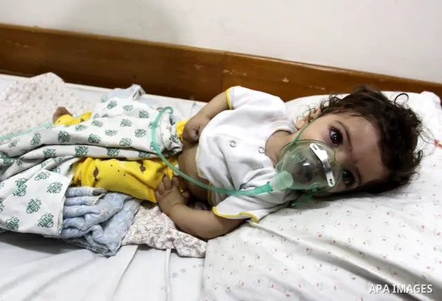 A Palestinian child is treated at Abed Alaziz Al-Rantisi hospital in Gaza City, Sunday, June 12, 2011. The Palestinian ministry of health in Gaza announced that the coastal enclave is heading for an unprecedented medical...