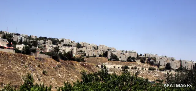 A part of jewish settlement of Harmoun Hanatsave near the Arab neighbourhood of Ras al-Amud in Jerusalem on June 15,2011. The EU foreign affairs chief, Catherine Ashton, is expected to visit Israel and the Palestinian te...