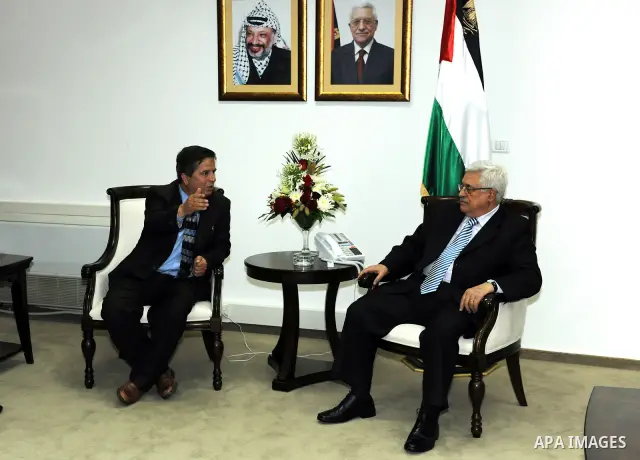 Palestinain President Mahmoud Abbas (Abu Mazen) during a meeting with the Palestinians Medical Association in the west bank city of Ramallah on June18, 2011. Photo by Mofid Abu Hasanah