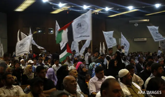 Palestinians celebrate four-year anniversary of al-Ahrar Brigades in Gaza City on July 07, 2011. Photo by Mahmud Nassar. Photo by Mahmud Nassar